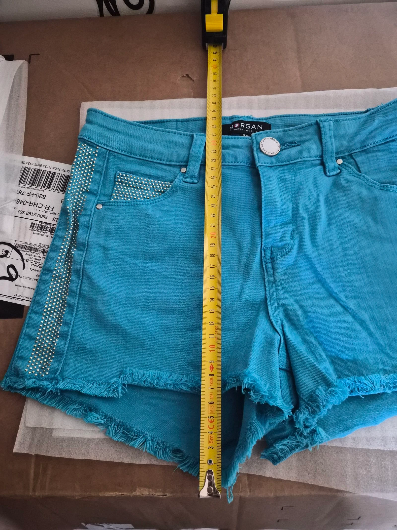 Short turquesa Morgan tamanho 34/XS – photo 17
